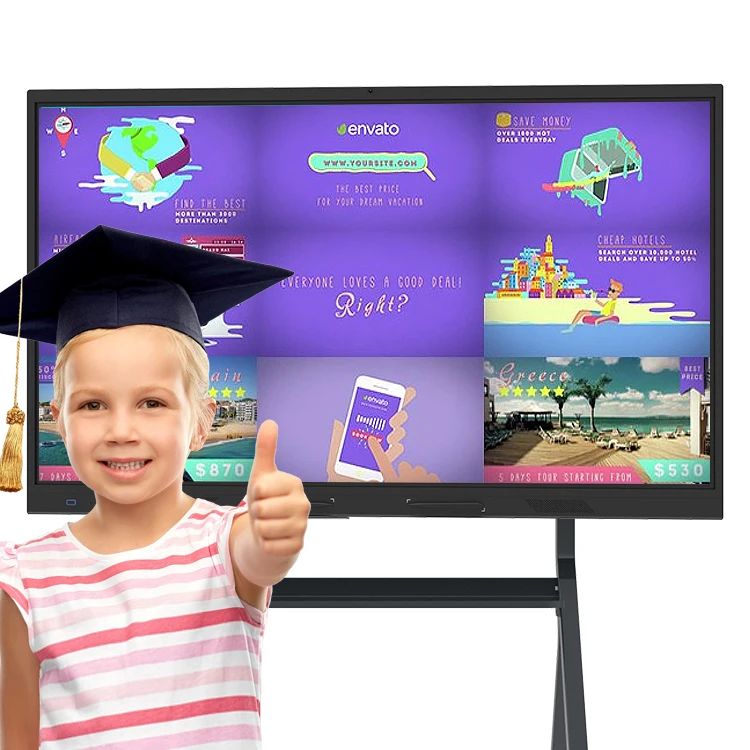 55 65 75 86 inch portable whiteboard smart board interactive digital education whiteboard