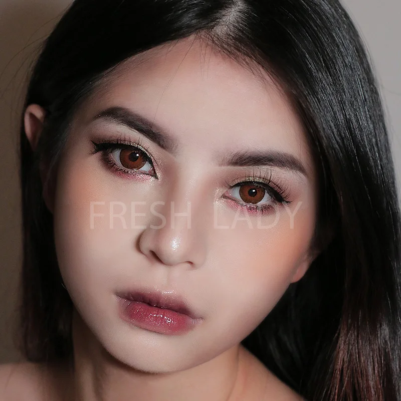 Liangguo Fresh Lady N New York коллекция нормальный диаметр серый цвет контактные