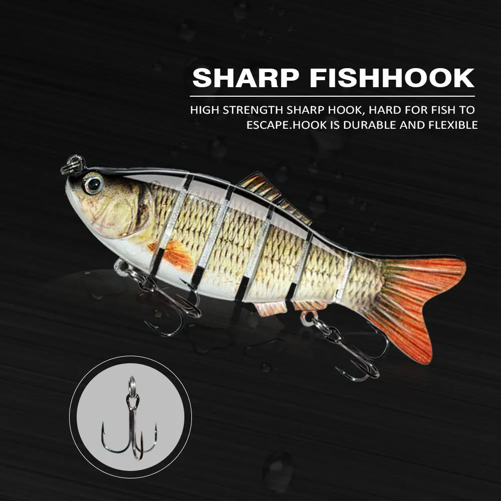 10cm 17g S-stroke 6-section simulation Sinking hard bait multi-section artificial hard Jointed Swimbait lure fishing bait