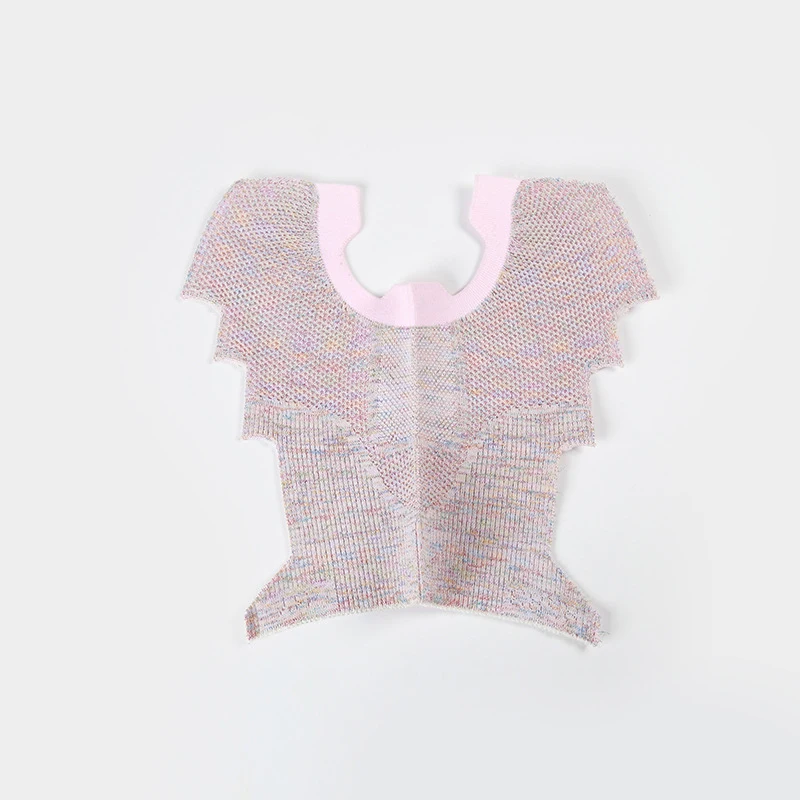 Custom Polyester Nylon Vamps Fashion 2021 4D 5D Shoe Upper Vamp Material Flying Knitting Shoes Upper