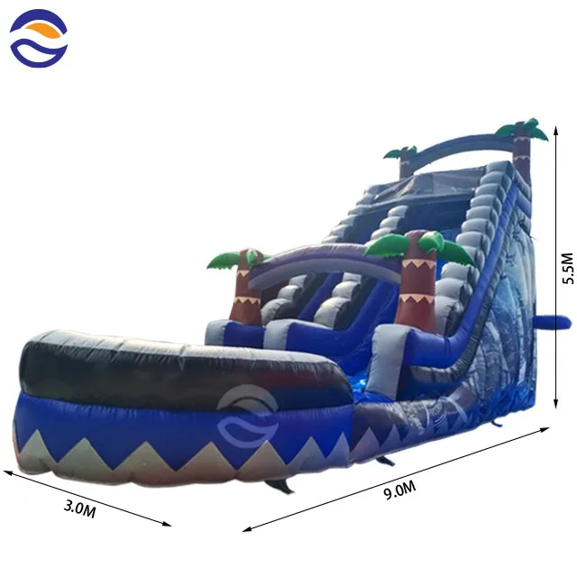 Надувная горка N Panther с бассейном Детская водная