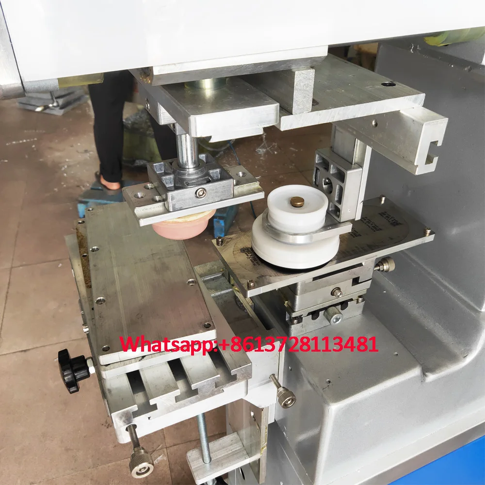 T-shirt logo 1 color pad printer Neck label printing machine