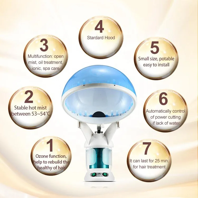 Portable 2 in 1 Facial and Hair Steamer Ozone for Home Use