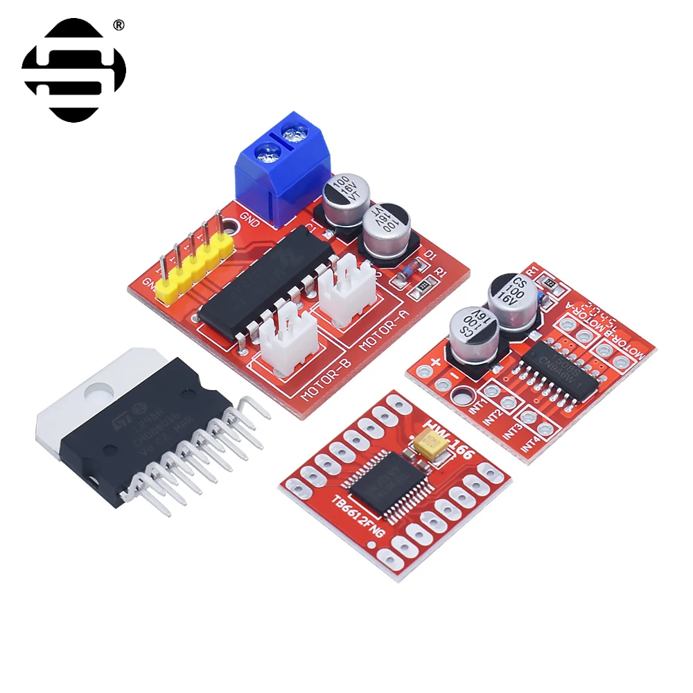 Dual channel motor drive board PWM governor H-bridge L298 logic DC drive motor module L298N stepping moto drive module Smart car