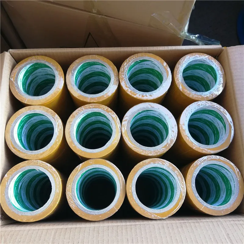 Factory Wholesale Clear 48mm x 100 Yards BOPP Waterproof Adhesive Tape Transparent Shipping & Opp Packing Tape Carton Sealing