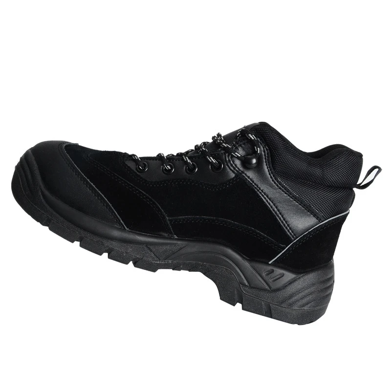 GOTAN S1 Industrial Work Boots Suede Leather Shoes Men Anti-slip Steel Toe Safety Shoes