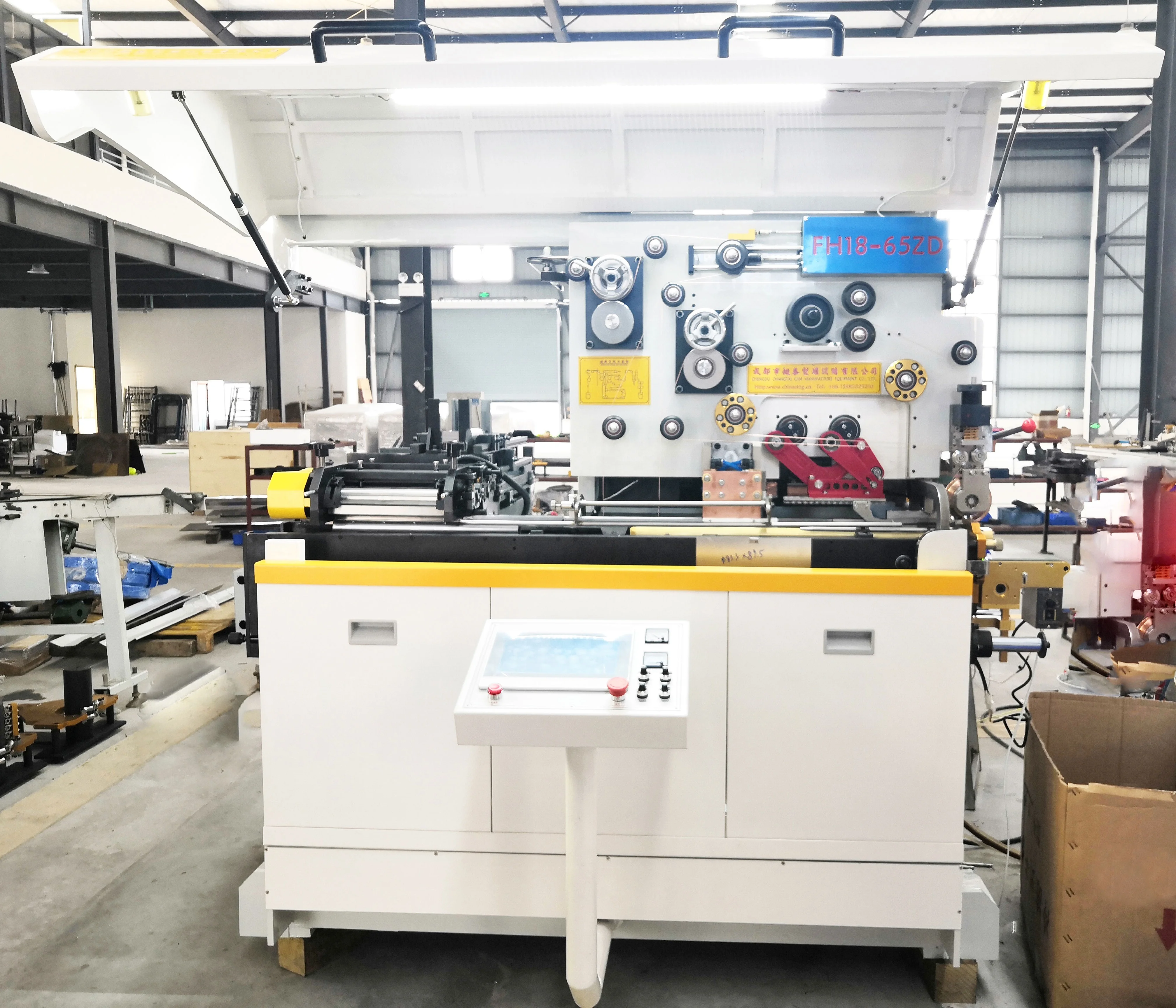 Full Automatic Small Round Tin Can General Chemical Paint Production Line Tinplate Metal Welder Welding Tin Can Machine