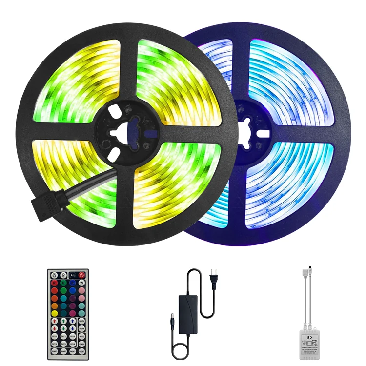 Outdoor RGB LED Strip 10M 65.6FT 44 Keys IR Remote Control DIY Mode Color Changing