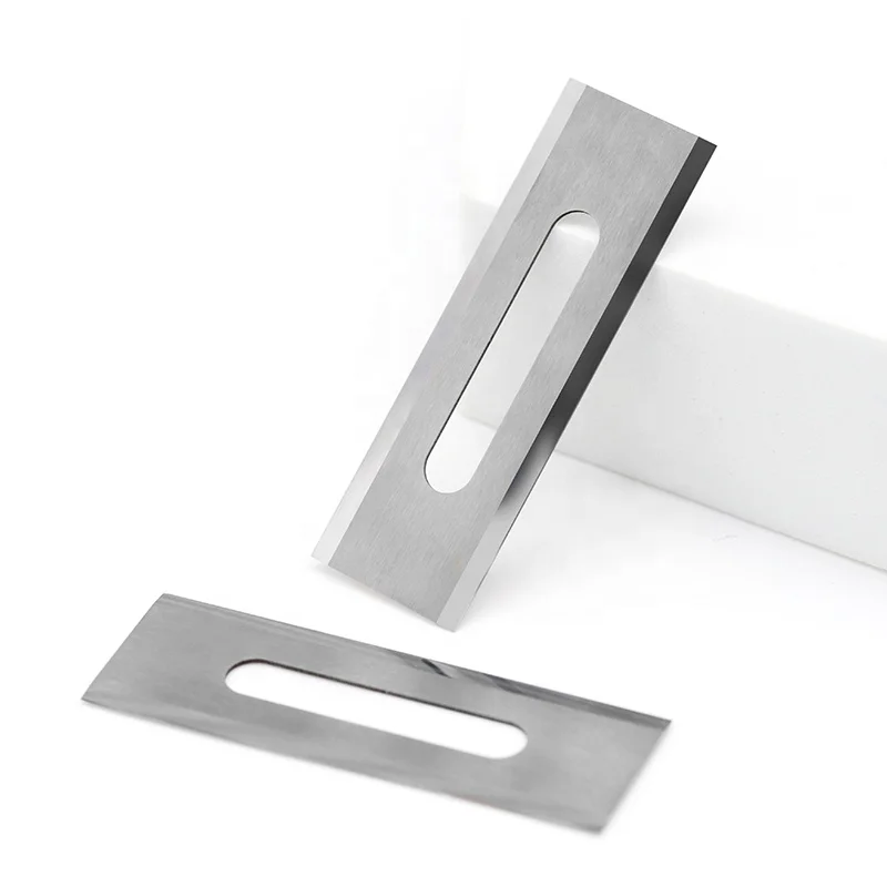 Tungsten Carbide Long-Hole Film Cutting Blade Carbide Waist-Hole Blade For Paper, And Leather Carbide Slitting Machine Blade