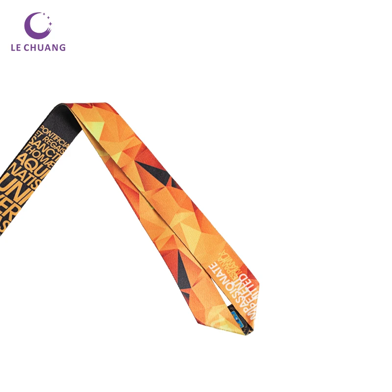 
custom fashion retractable sublimation lanyard with pull badge reel 