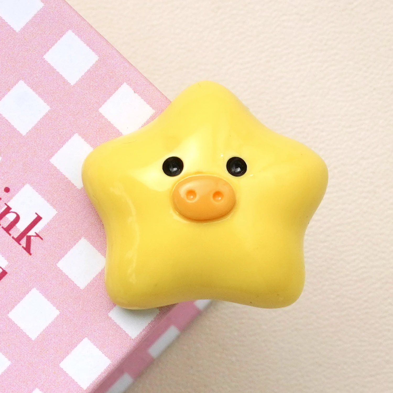 Kawaii мультяшная плоская звезда из смолы художественные аксессуары для украшения дома чехол телефона DIY шпилька изготовления сотового цепочка Кулон