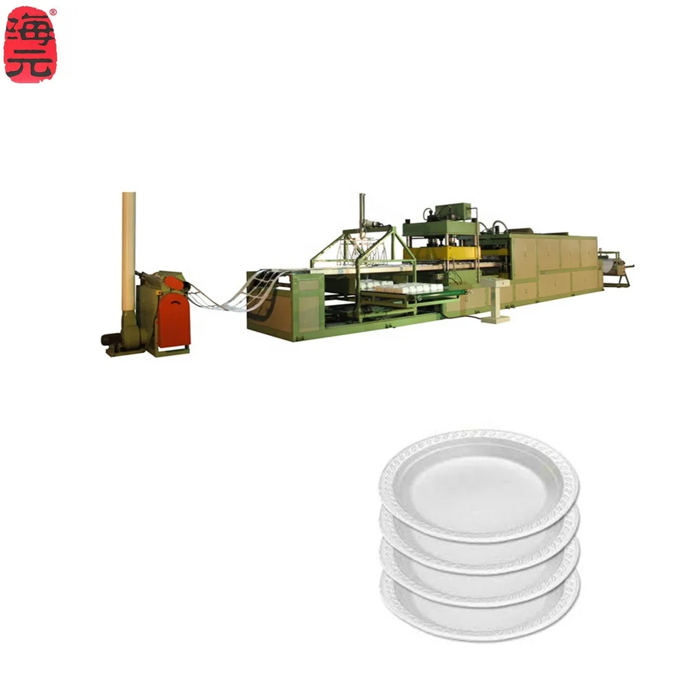 plastic foam  thermoforming machine making  containers for food