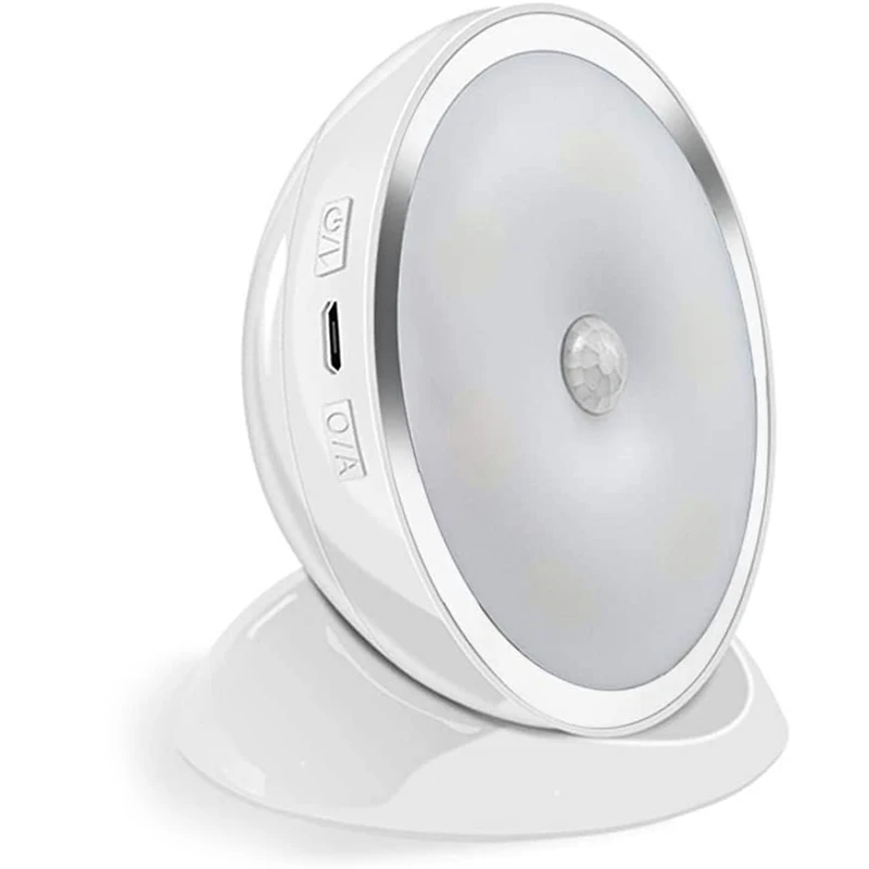 Customized logo USB Rechargeable LED Closet Light Wireless Stick-on Anywhere Magnetic Motion Sensor Light