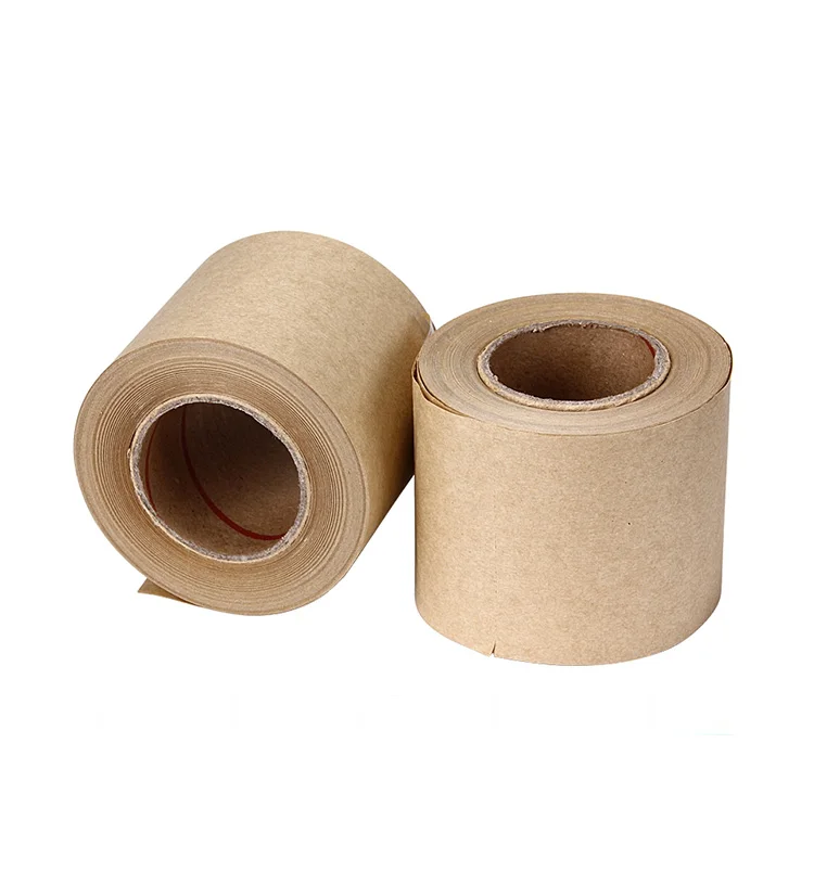 Самоклеящаяся резиновая лента на заказ для упаковки клея в картонной коробке коричневая крафт-бумага