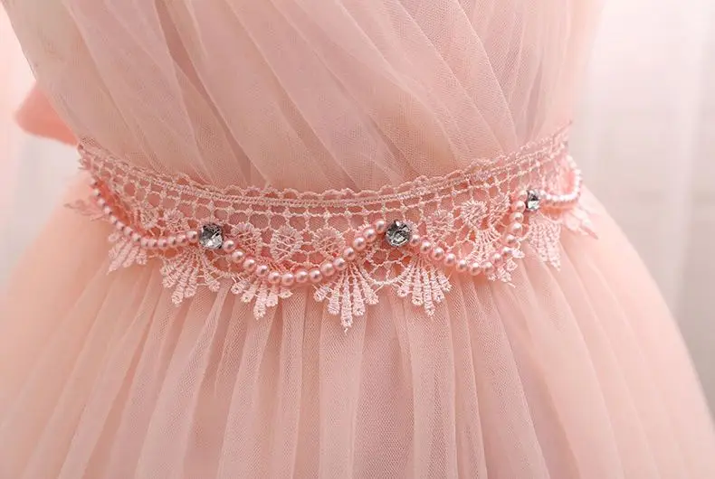 Princess Dress Kids Toddler Baby Girls Clothes Children Clothing Party Birthday Wedding Summer Short Sleeve Casual OEM Service