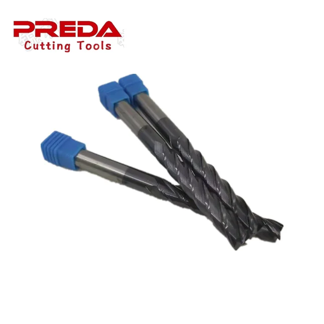 solid carbide  4 flutes corner radius end mills tialn coating