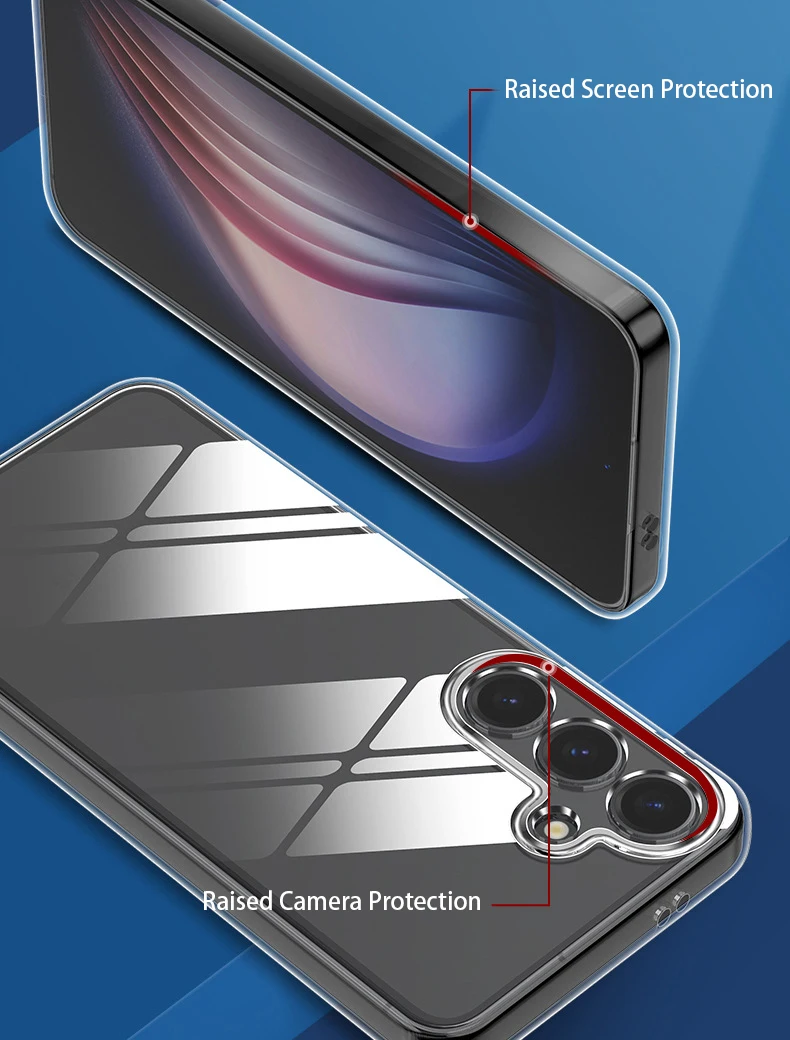 Для Samsung Galaxy S24 Plus S25 Ultra S23 S22 S21 FE S20 прозрачная задняя крышка ультратонкий прозрачный мягкий ТПУ чехол для телефона