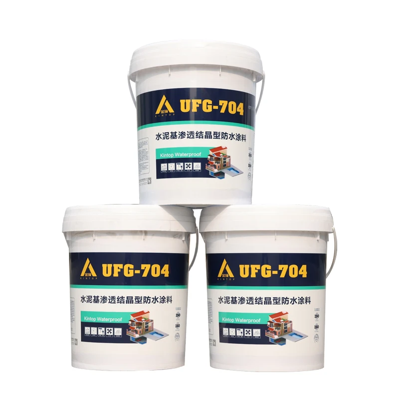 cementitious double component waterproofing building material