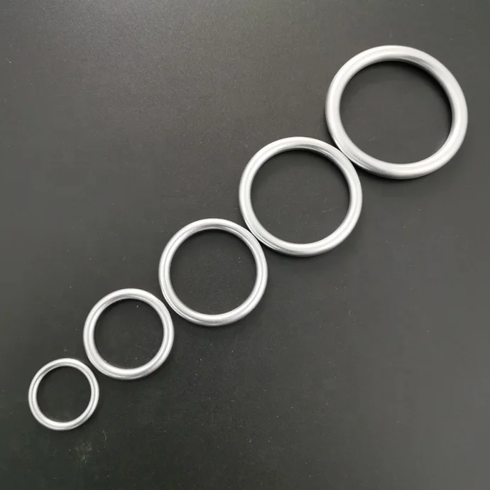 custom made aluminum o ring 20mm 25mm 32mm 38mm 45mm pet dog collar harness o ring hardware