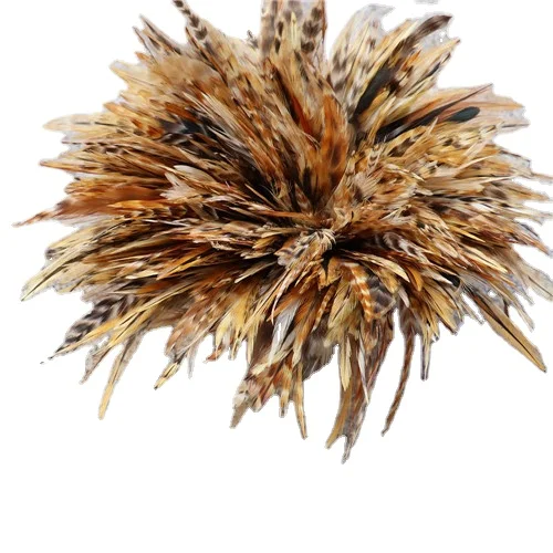 Extremeiy Beautiful Natural Crafts Hats Decor Chinese Rooster Necks Bleach White Chicken Feathers For Skirt Design Costumes