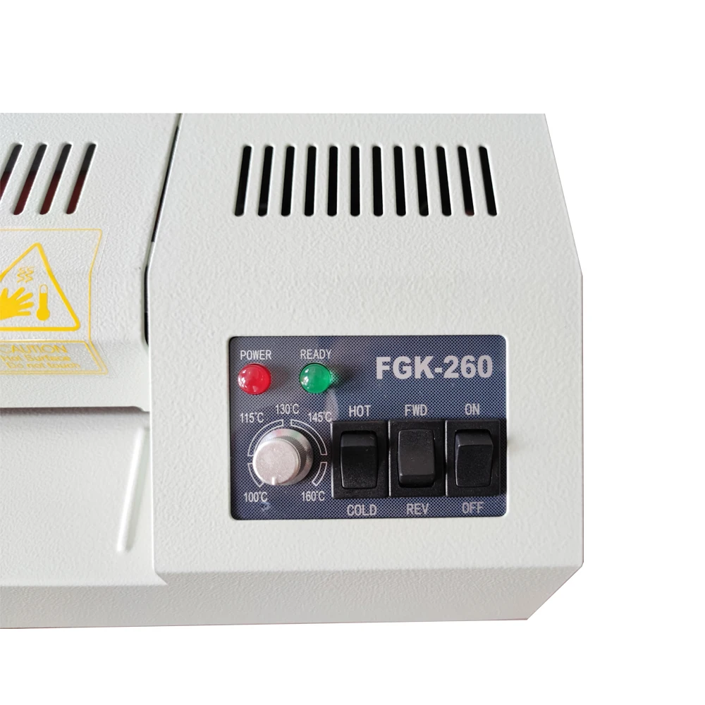 Pingda factory direct FGK260 commercial a4 size laminating machine for office