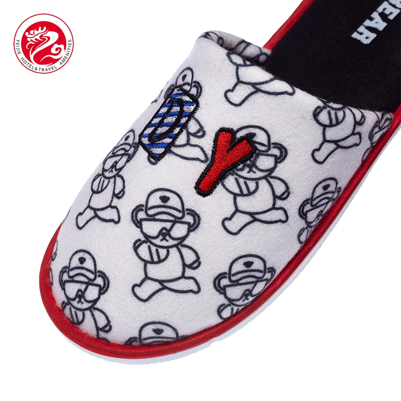 Wholesale Five Star Indoor Guest Room Cotton Hotel Slippers