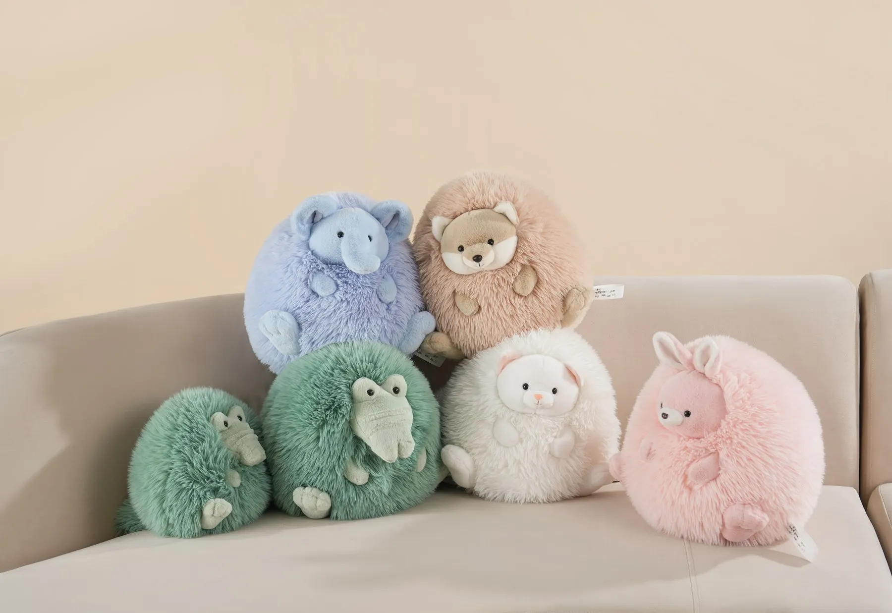 Greenmart High Quality New Sleeping Pillows Rabbit Elephant Crocodile Stuffed Animal Toys Perfect Birthday Gifts for Children