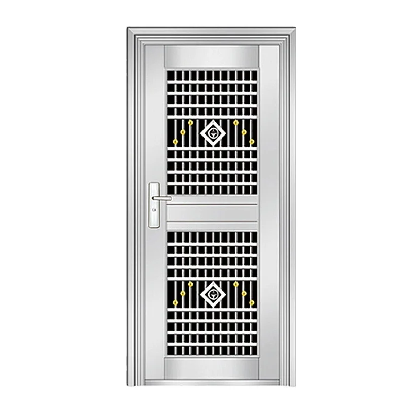 Stainless steel security door for houses exterior durable waterproof glass main entrance doors front entry gate door design