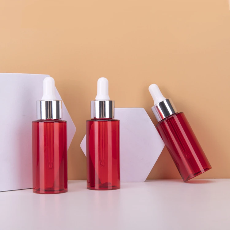 Упаковка для эфирного масла 50 мл прозрачная ПЭТ бутылка-капельница с пипеткой