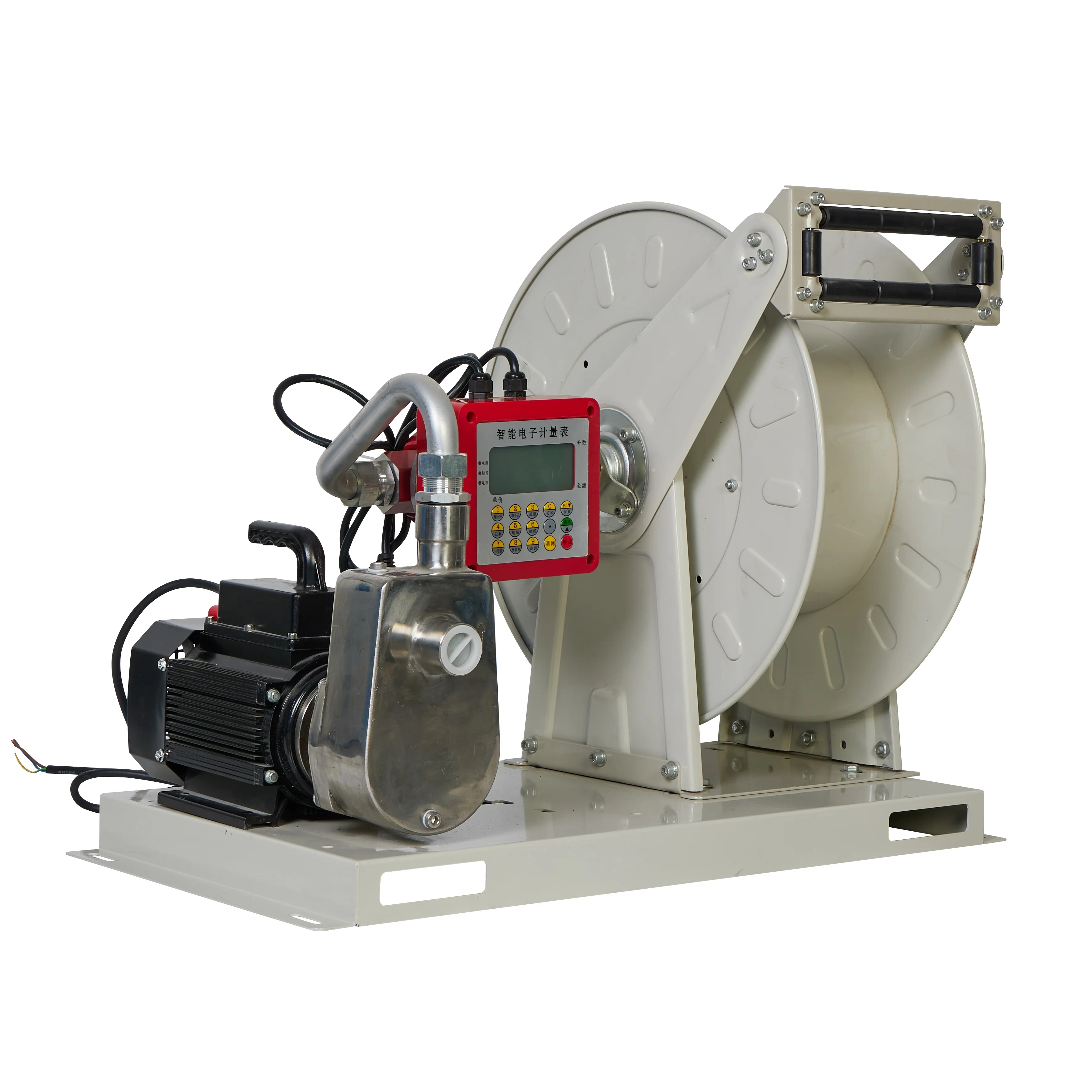 SY-JP03 Gas Station Petrol Station Portable Fuel Station Adblue Pump  DC or AC Electric Transfer Pump Assembly with Hose Reel