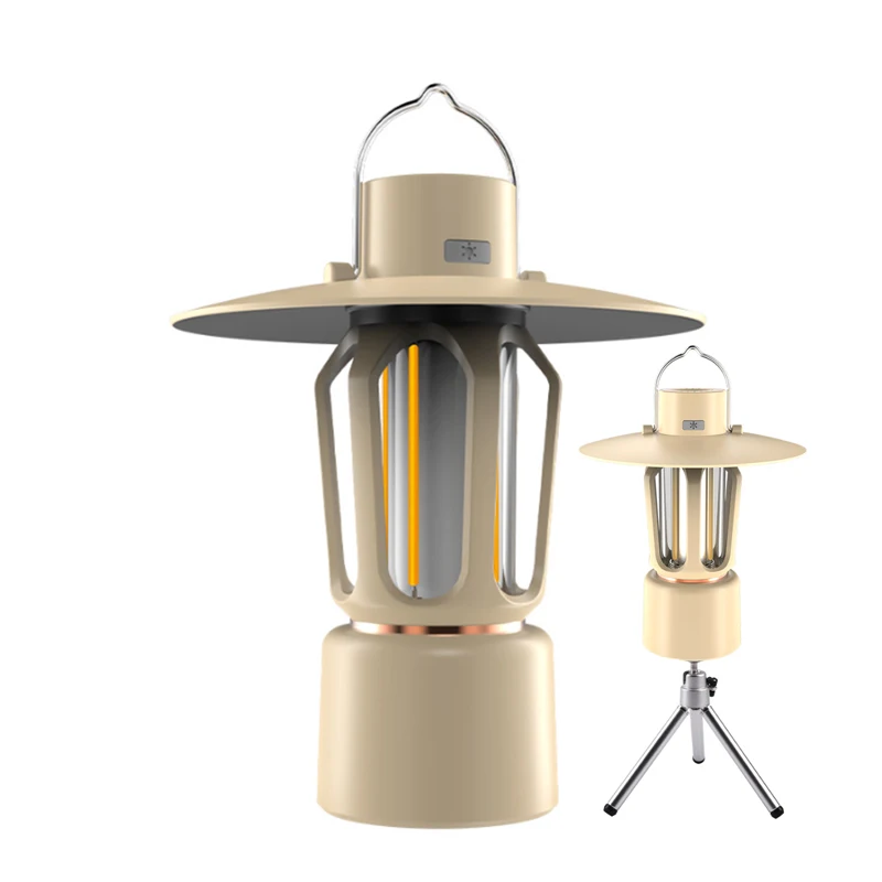 Handle Portable Warm LED Camping Lanterns USB Rechargeable Detachable Flashlight Other Outdoor Gear With tripod camping Lights