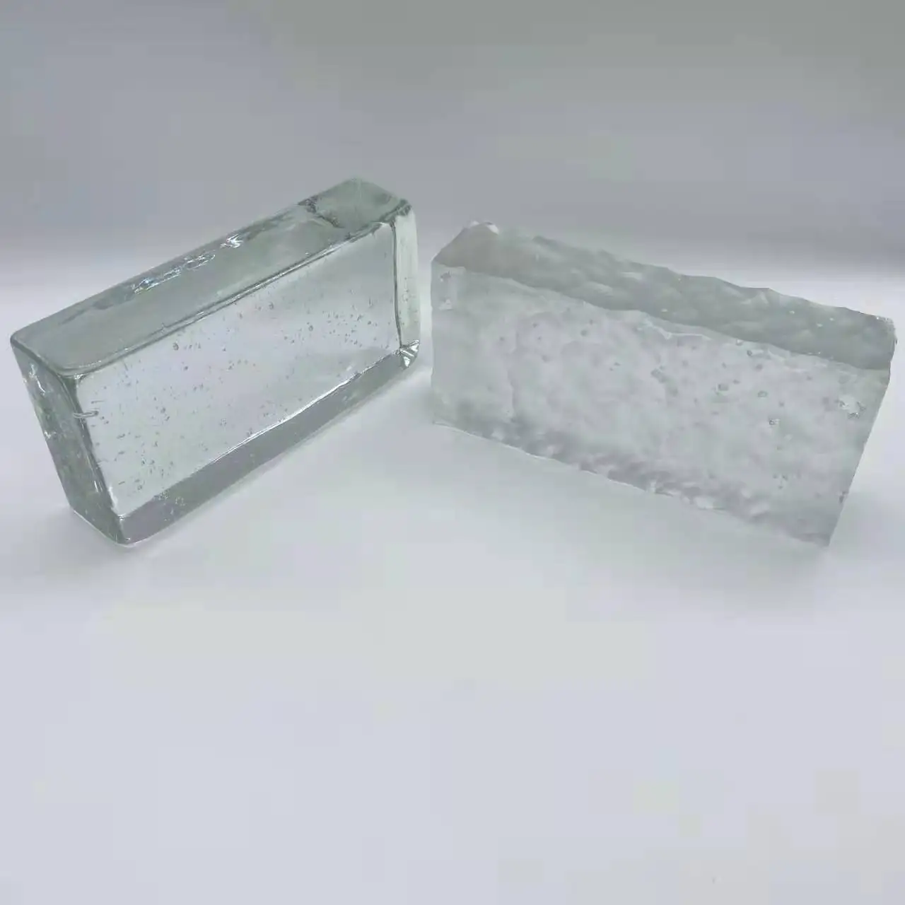 Factory Direct Clear Home Decoration Transparent Super White Crystal Rectangle Soild Tempered Toughened Glass Brick