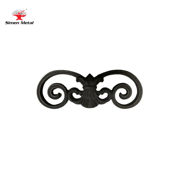 cast fence ornaments metal gate decoration wrought iron flowers & leaves