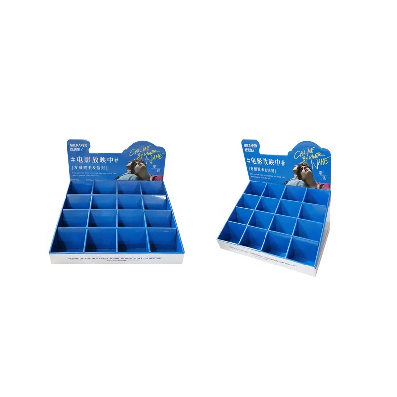 Advertising Pop Cardboard Display Unit Box Carton Small Counter Table Top Display Stand