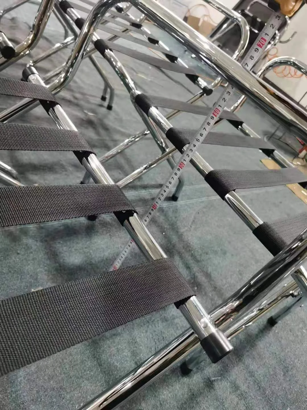 Tube Stand Luggage Racks Storage Rack Tray Stand Custom Foldable Steel Custom Tubular Folding Coat Metal OEM Customized