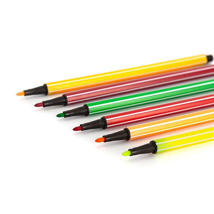 Factory Customized 36 Colors Art Markers Kit Drawing Washable Felt Tip Watercolor Pen Customised Multi Color Pens