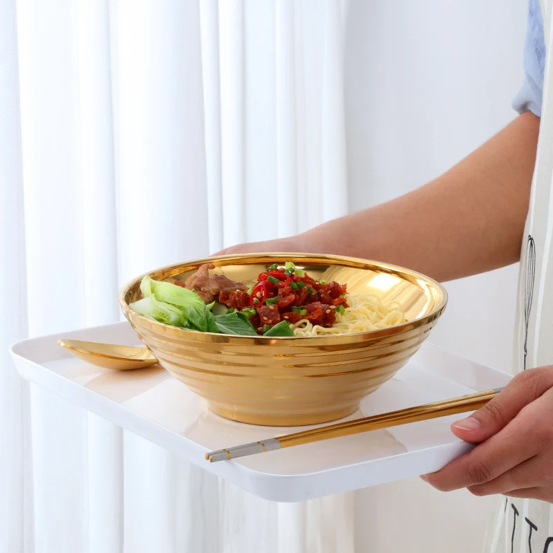 Japanese Style Noodle Bowl Stainless Steel Custom Ramen Bowl for Wholesale