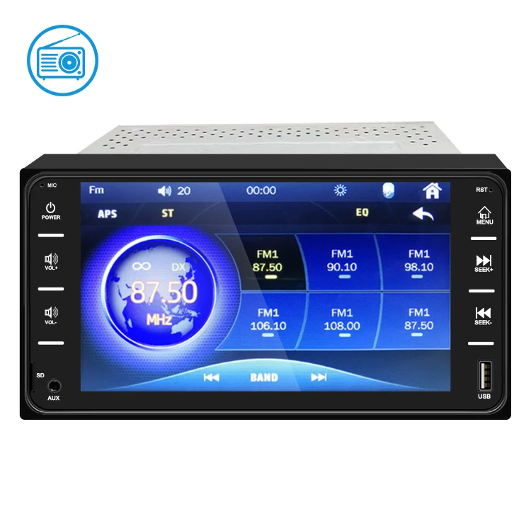 7 inch 2 dinBT mirror link usb universal car mp5 radio for Toyota corolla