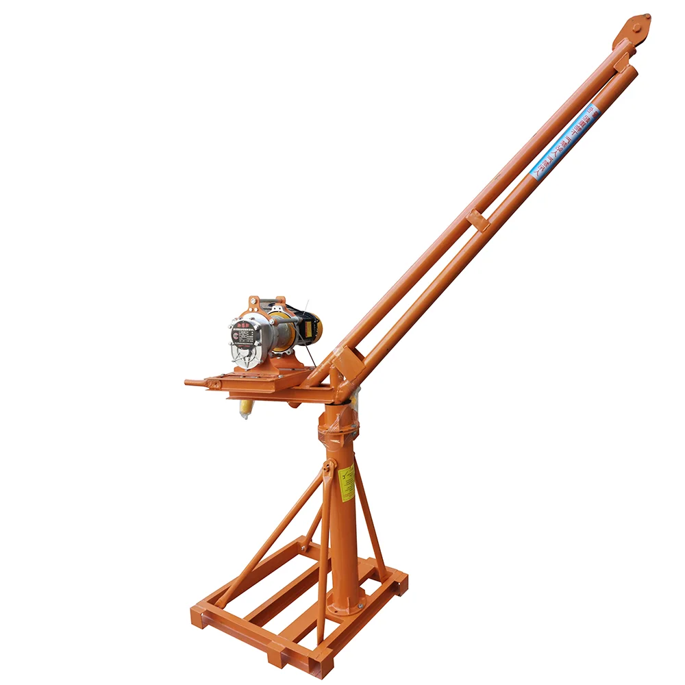 High Quality 200kg Mini Electric Crane 360 Degree Outdoor Crane With Electric Hoist