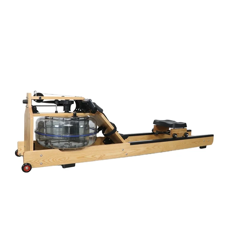 Высокое качество тренажеры гребная машина домашние упражнения деревянная водная гребная машина с экраном