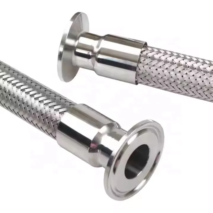 316 Metal Tube Inside and Outside Threaded 304 Stainless Steel Corrugated Steam Explosion Hot Water DN32 Metal Hose