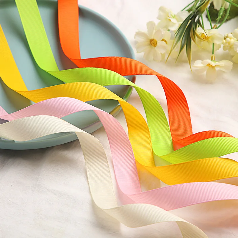 
2 cm high density rib ribbon bow headdress ribbon clothing edging ribbon thread belt 