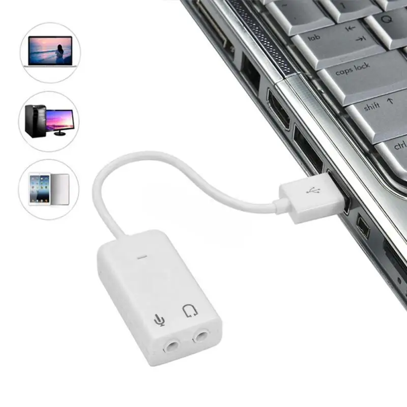  3 5 мм Aux стерео конвертер USB звуковая карта Внешний аудио адаптер для гарнитуры/настольных