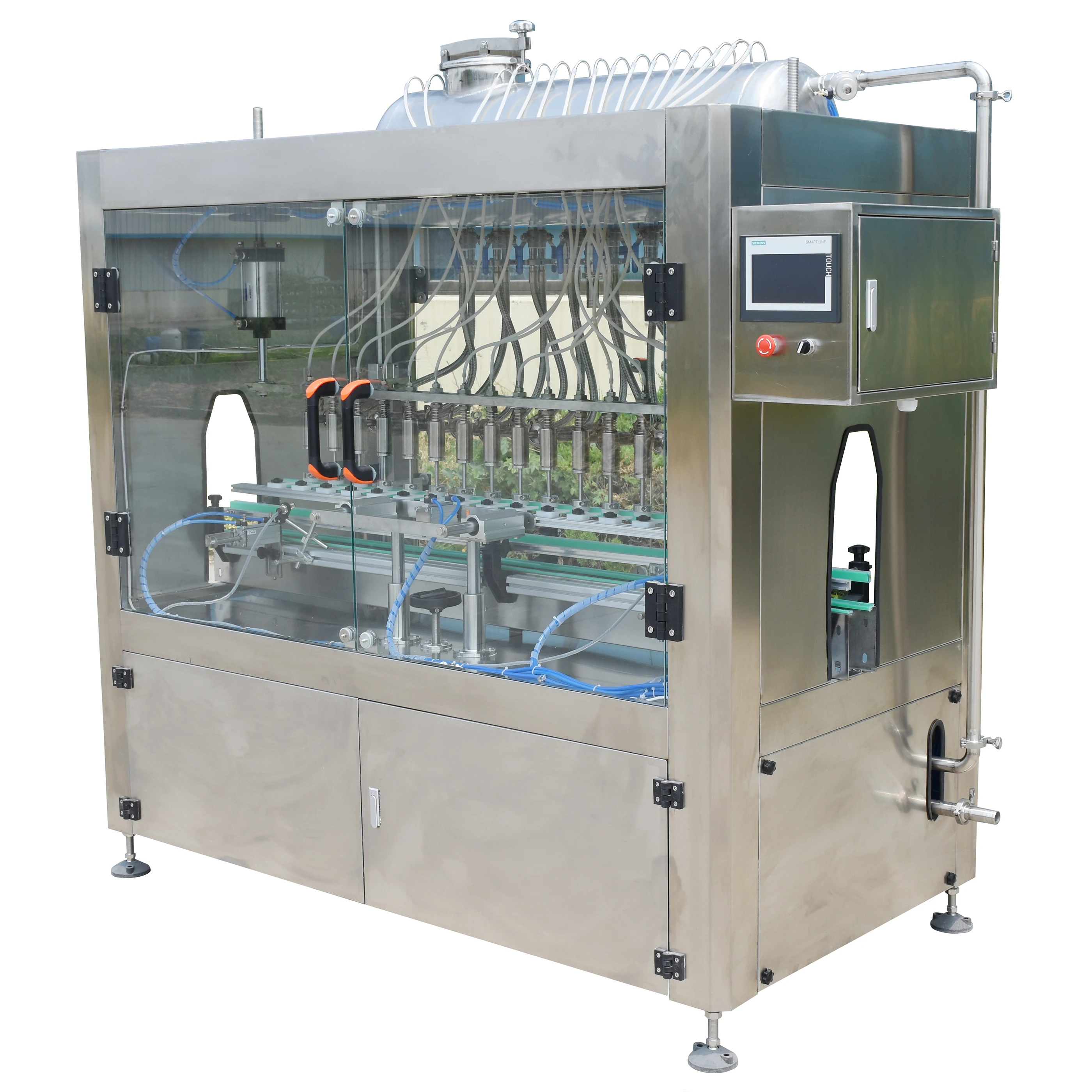 linear automatic vacuum negative pressure soy-sauce,vinegar,rice wine,red wine filling machine 16 nozzles