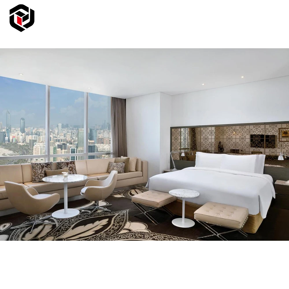 Fulilai Custom made High End 4 Star Hilton Garden Inn Hotel Furniture Bedroom Set For Middle East Dubai Project