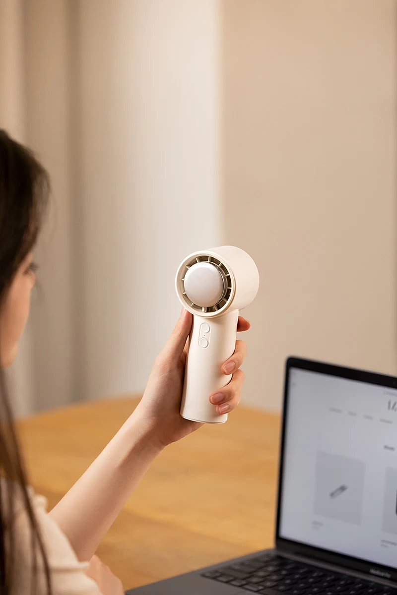 Ultra-high speed mini fans USB rechargeable handheld fan home outdoor portable fan with ice-cooling pad