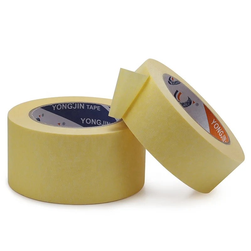 UV Resistant Applicator Spraying Masking Tape Car Paint Yellow Custom Masking Tape