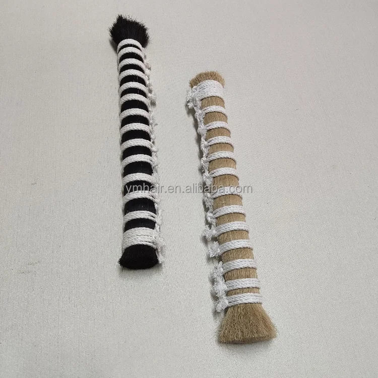 Natural White Black Violin Bow Horse Tail Hair Cello Double bass bow yak Hair Bulk Horsehair