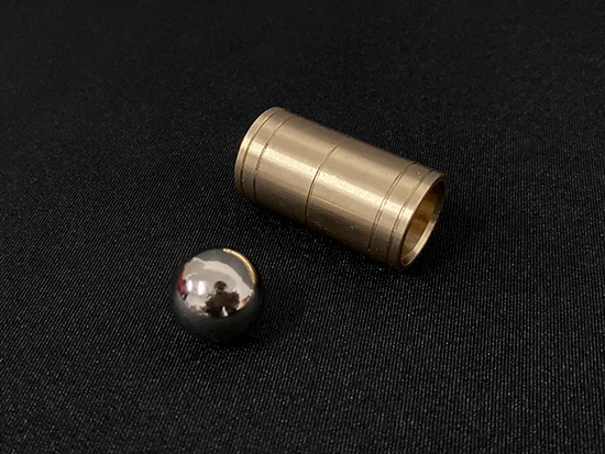 Ball & Tube Mystery (Brass) Close up Magic Tricks Illusions Gimmick Fun Magic Balls Rises Falls Stage Magic Magician Toys