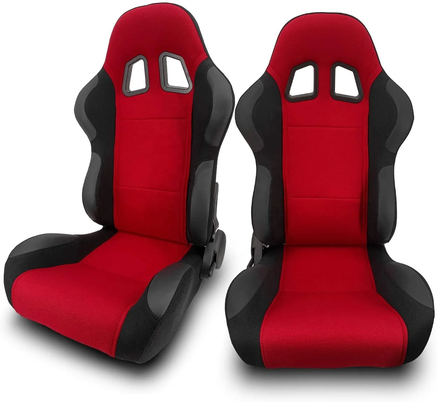 Jiabeir Reclinable Recaro красного и черного цвета из ткани с ползунком ведро спортивные сиденья